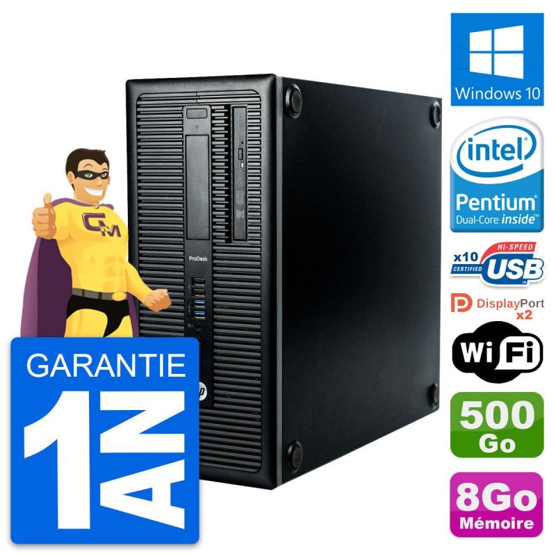 HP ProDesk 600 G1 Desktop PC - Intel Core i3-4170, 8GB RAM, 500GB HDD, Windows 10, WiFi