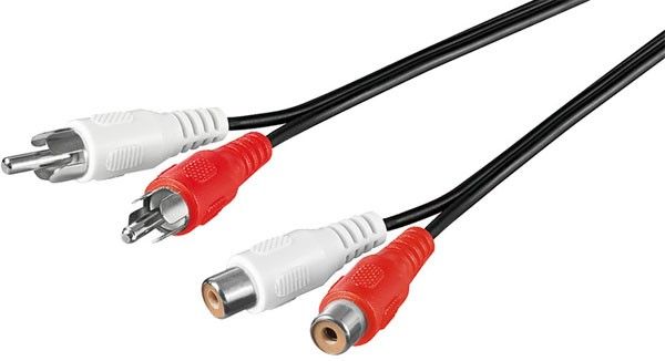Goobay 2.5m RCA Audio Cable (Male to Female)