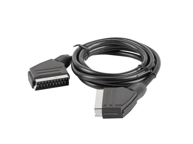 Lanberg CA-EUEU-10CC-0018-BK Euroconnect Cable - 1.8m, SCART Male to SCART Male