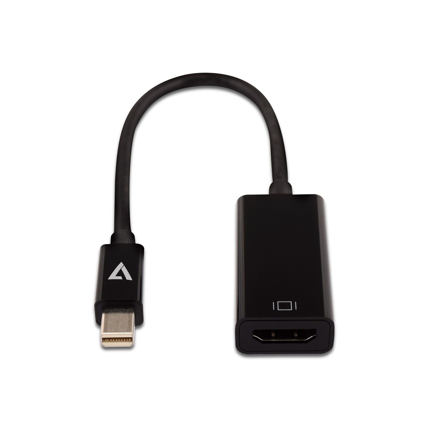 V7 Mini DisplayPort to HDMI Adapter, Black, Slim
