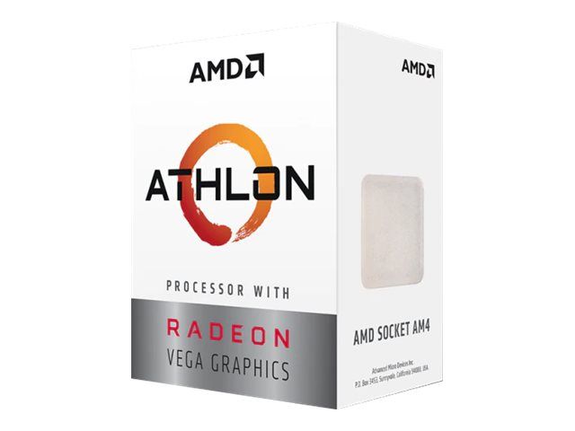 AMD Athlon 3000G Processor - 3.5GHz - 2 Cores - 4 Threads - 4MB Cache - AM4 Socket