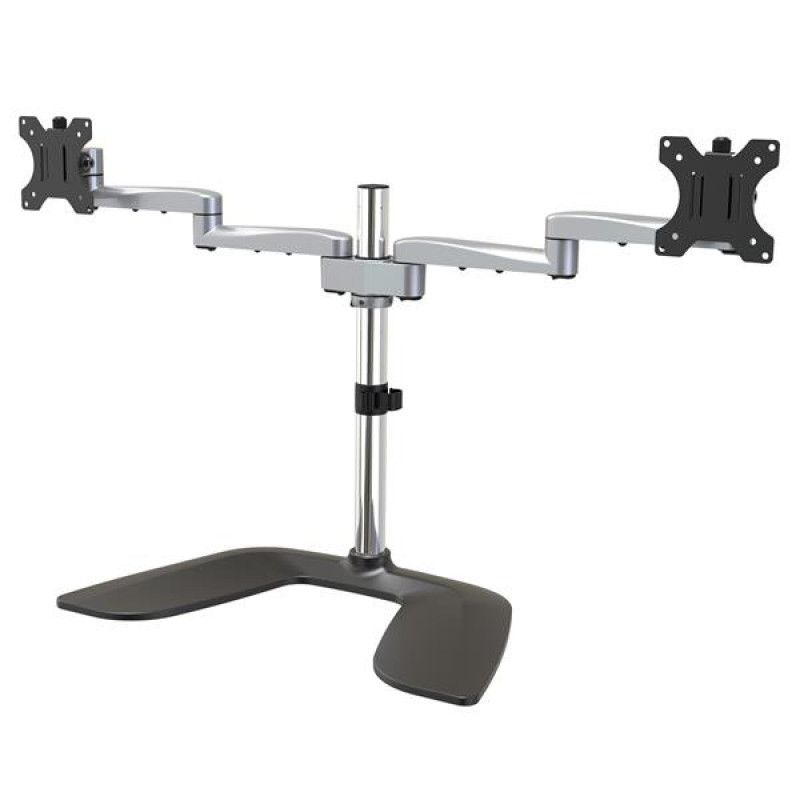 DUAL MONITOR STAND - Up to 32" Monitors - Articulating Arms