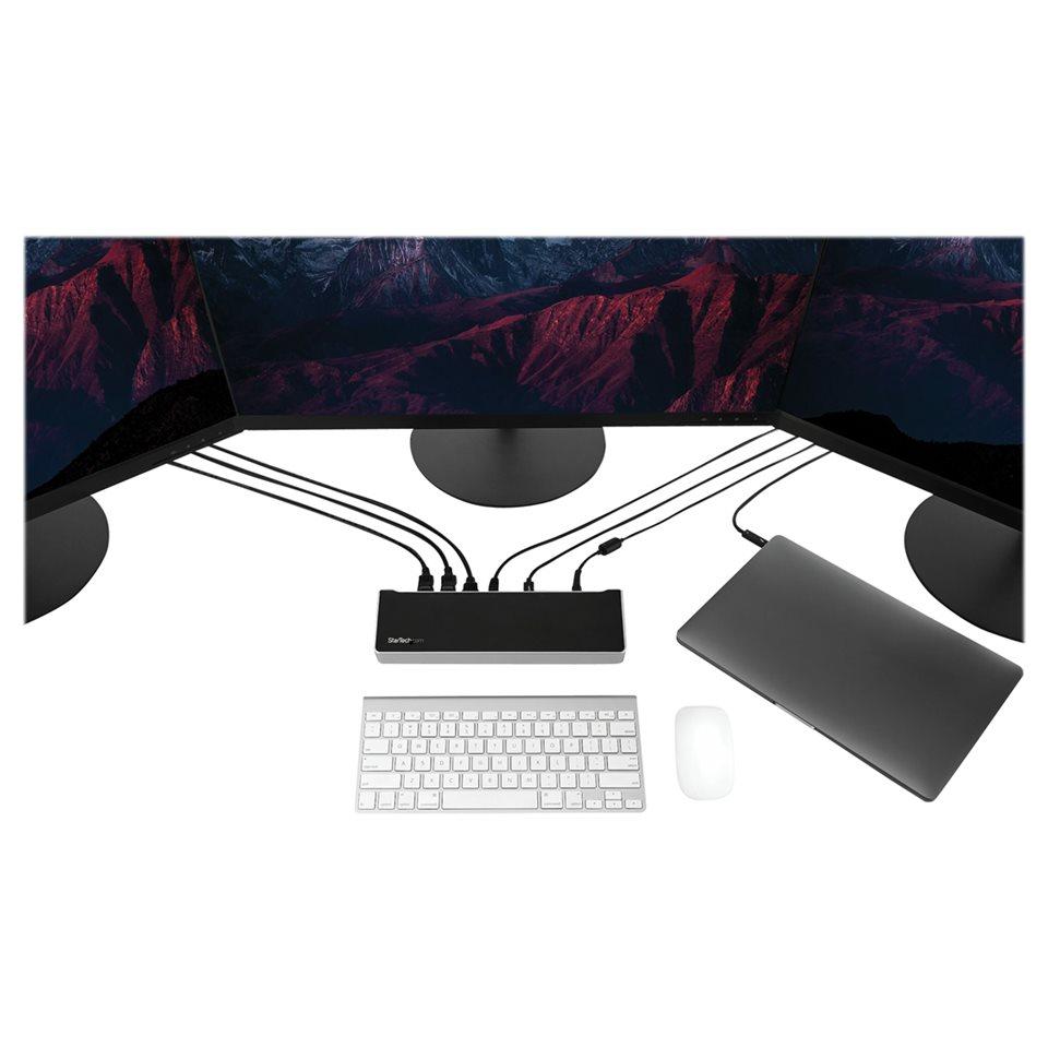 StarTech 100W USB-C Docking Station with 4K, PD, and 5x USB 3.2
