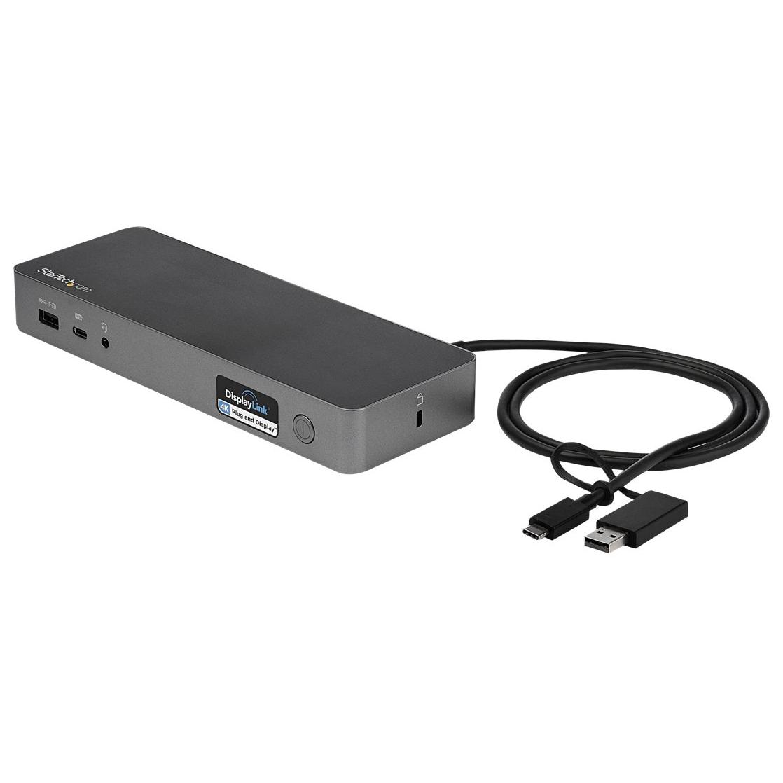 StarTech USB-C Docking Station with 2 Screens - 60W PD - Windows, macOS, Chrome OS Compatible - 2x HDMI, 2x DP - Gigabit Ethernet - UK, Europe