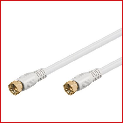 ADNAuto 7.5m RG59 Satellite Cable with F Male Connectors