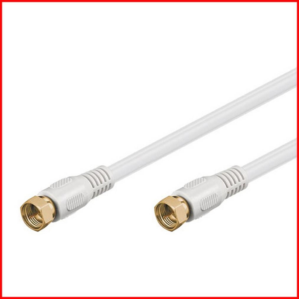 ADNAuto 7.5m RG59 Satellite Cable with F Male Connectors