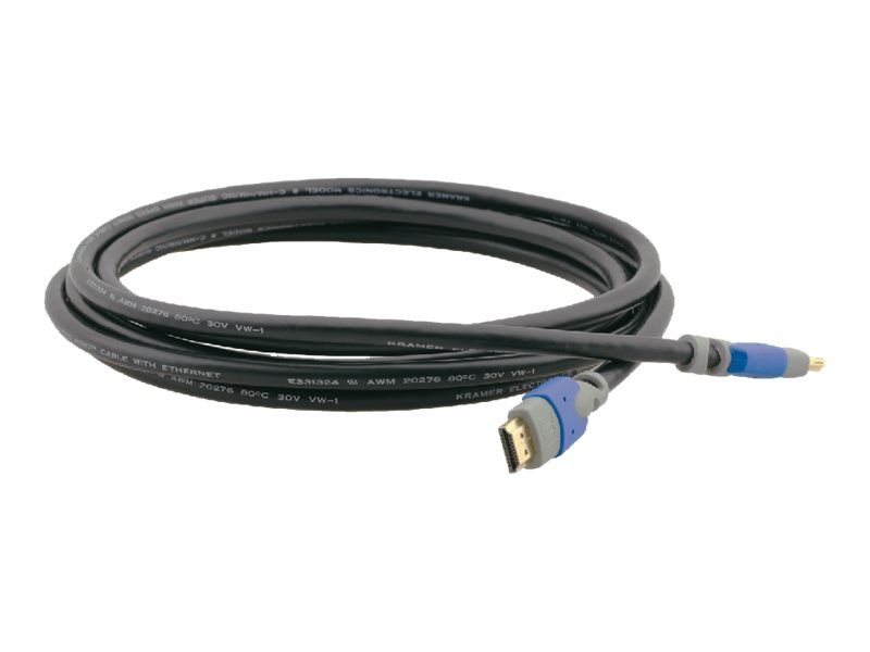 Kramer Electronics HDMI Cable with Ethernet - 3 ft - Male to Male - Double Shielded - 4K Ready