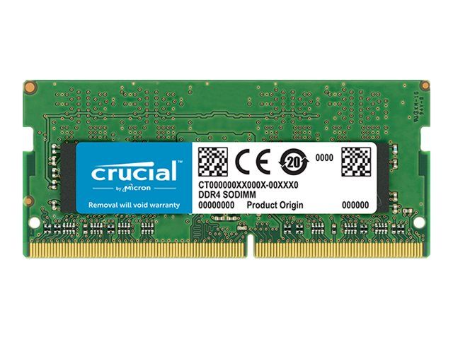 Micron Technology - DDR4 Memory Module - 32GB - SO DIMM 260-pin - 3200MT/s / PC4-25600 - CL22 - 1.2V - Buffered - Non ECC