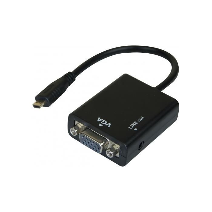 Câble adaptateur Exertis Connect HD-15 (VGA) vers Mini HDMI