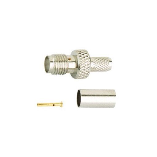 SMA Female Crimping Connector, Gold Plated Center Contact