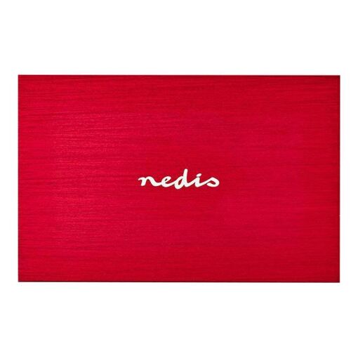 Caja externa para disco duro Nedis 2,5'' - Roja