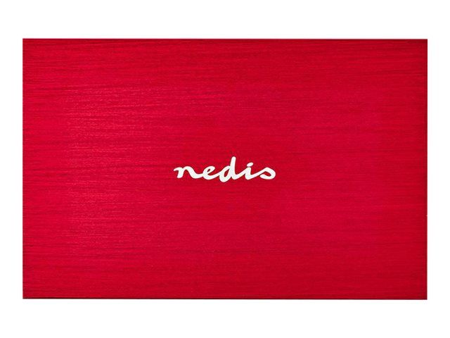 Nedis 2.5' External Hard Drive Enclosure - Red