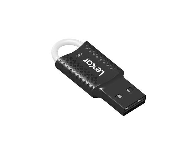 Lexar JumpDrive V40 - USB Flash Drive - 64GB - USB 2.0 - Black