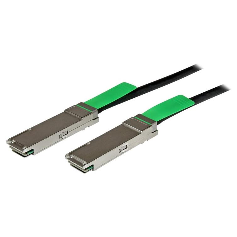 StarTech 2m QSFP+ Passive Copper Network Cable - 40 Gigabit Ethernet, Direct Attach Twinax, Black
