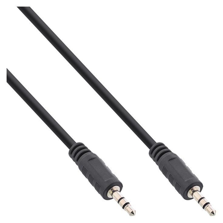 INTOS ELECTRONIC InLine Audio Cable - 2m, 3.5mm Stereo Male to Male
