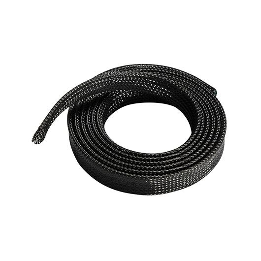 AISENS 20mm Polyester Cable Organizer, 1m, Black