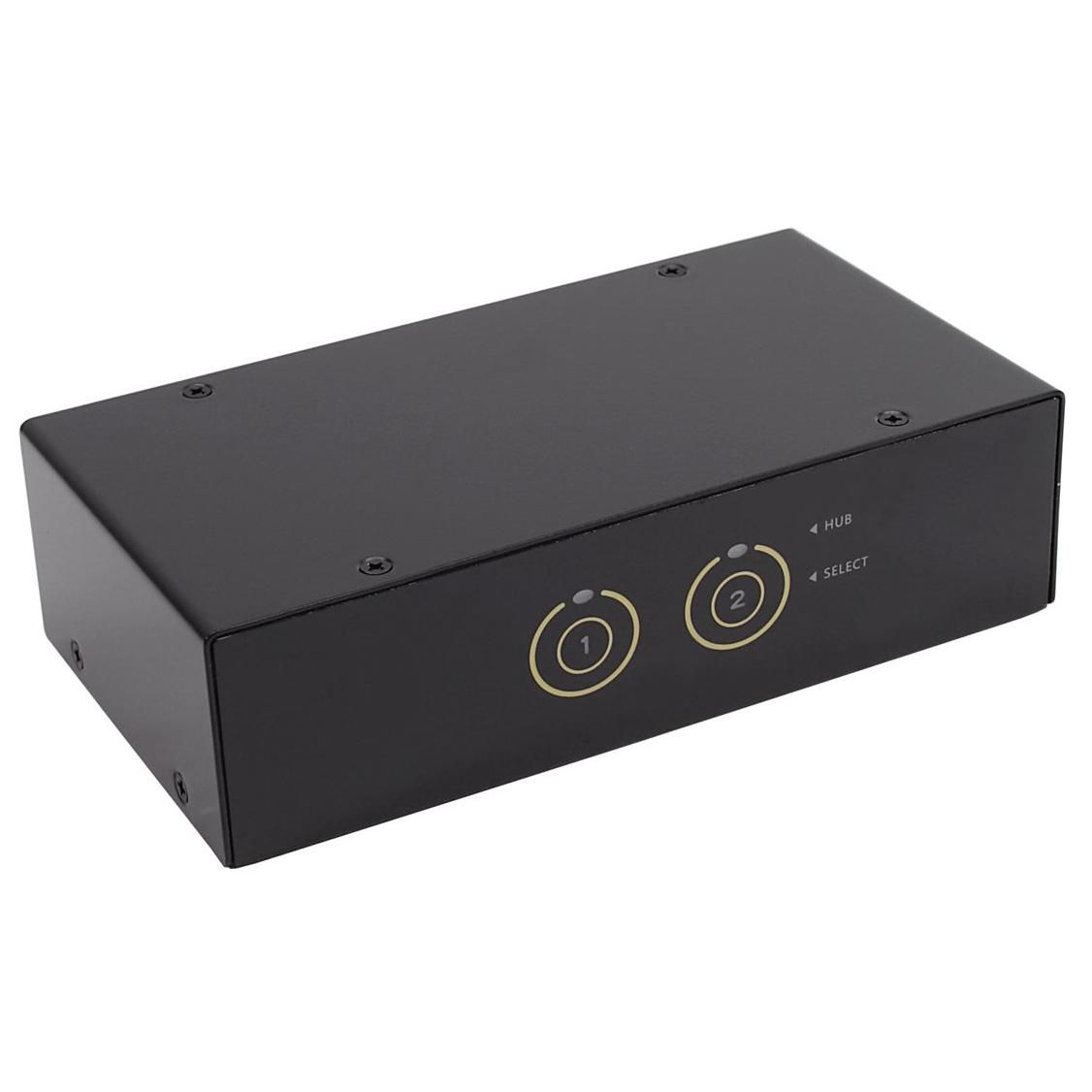 INTOS ELECTRONIC InLine 2-in-1 Switch - Screen, Keyboard & Mouse/Audio/USB for 1 User