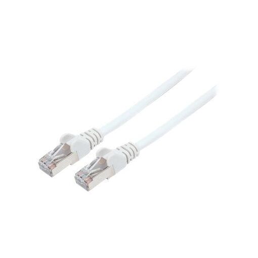 Cable de red IC Intracom, Cat6, 3 m, Blanco, Cobre, S/FTP, Libre de halógeno, PVC, RJ45, Contactos dorados, Sin enganches, Garantía de por vida