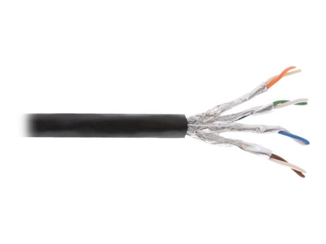 INTOS ELECTRONIC InLine - 100m SFTP, PiMF CAT 7a Outdoor Cable - Black