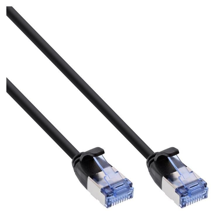 INTOS ELECTRONIC InLine Slim - 25cm RJ-45 (M) to RJ-45 (M) Cable - U/FTP, PiMF, CAT 6a