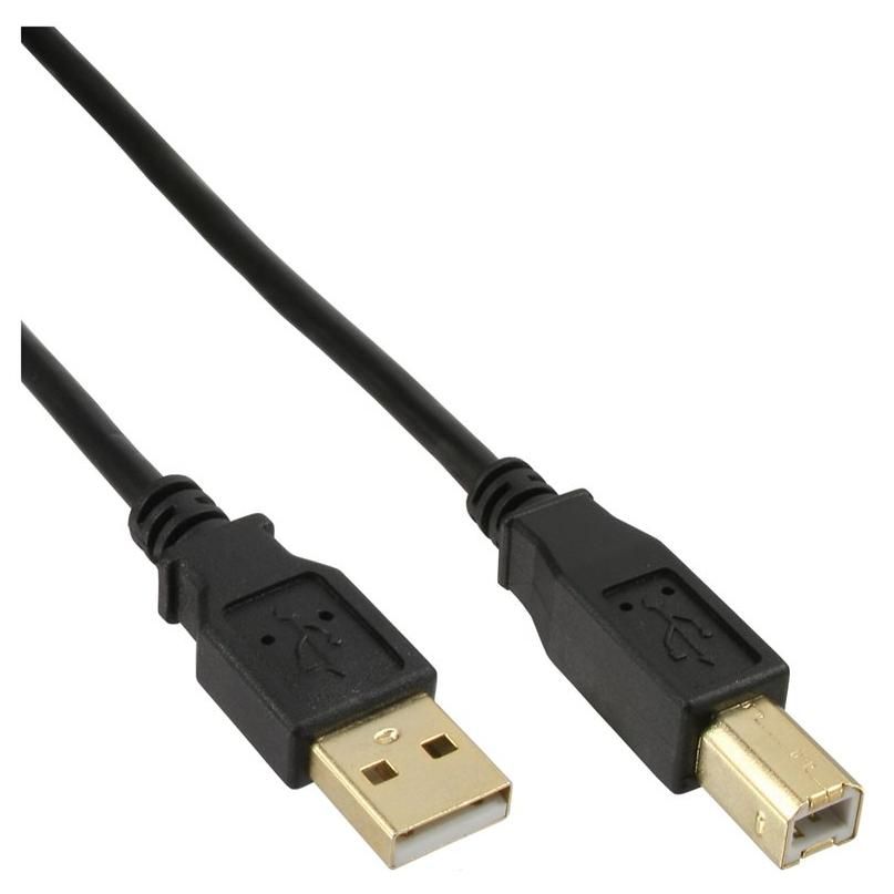 INTOS ELECTRONIC USB 2.0 Cable - 50 cm Black