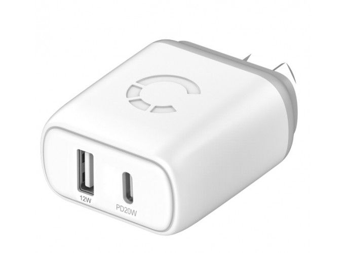 Cygnett PowerPlus 32W USB-C PD Dual Port Wall Charger