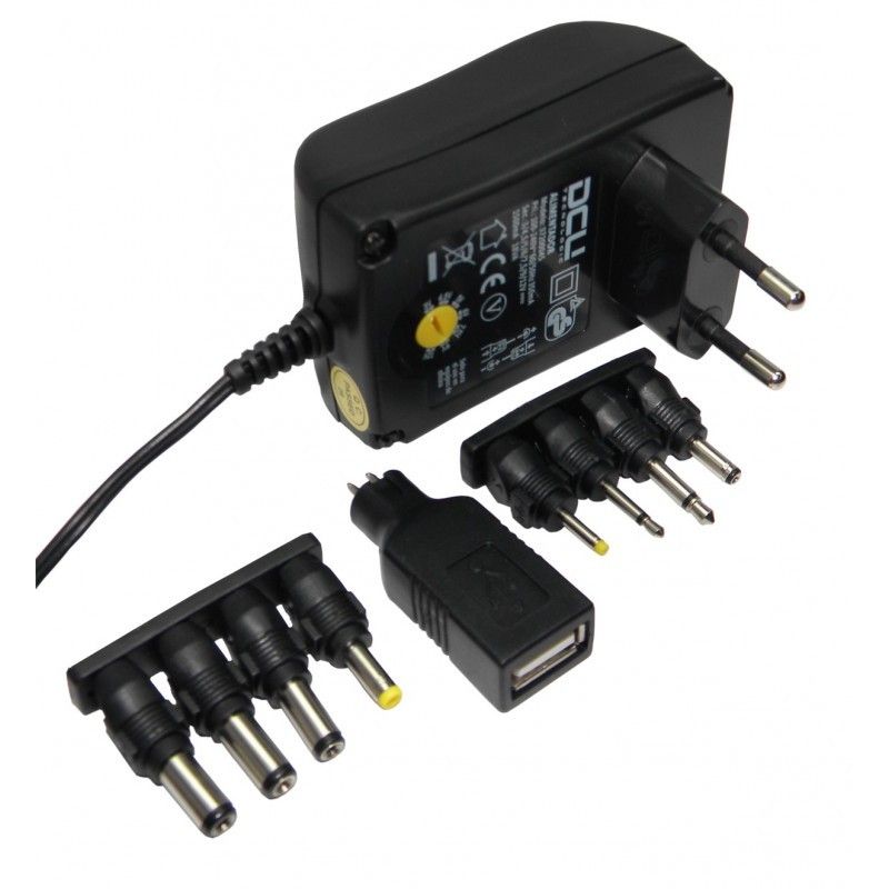 DCU Universal Power Supply 3V-12V 1.5A 9 Connectors