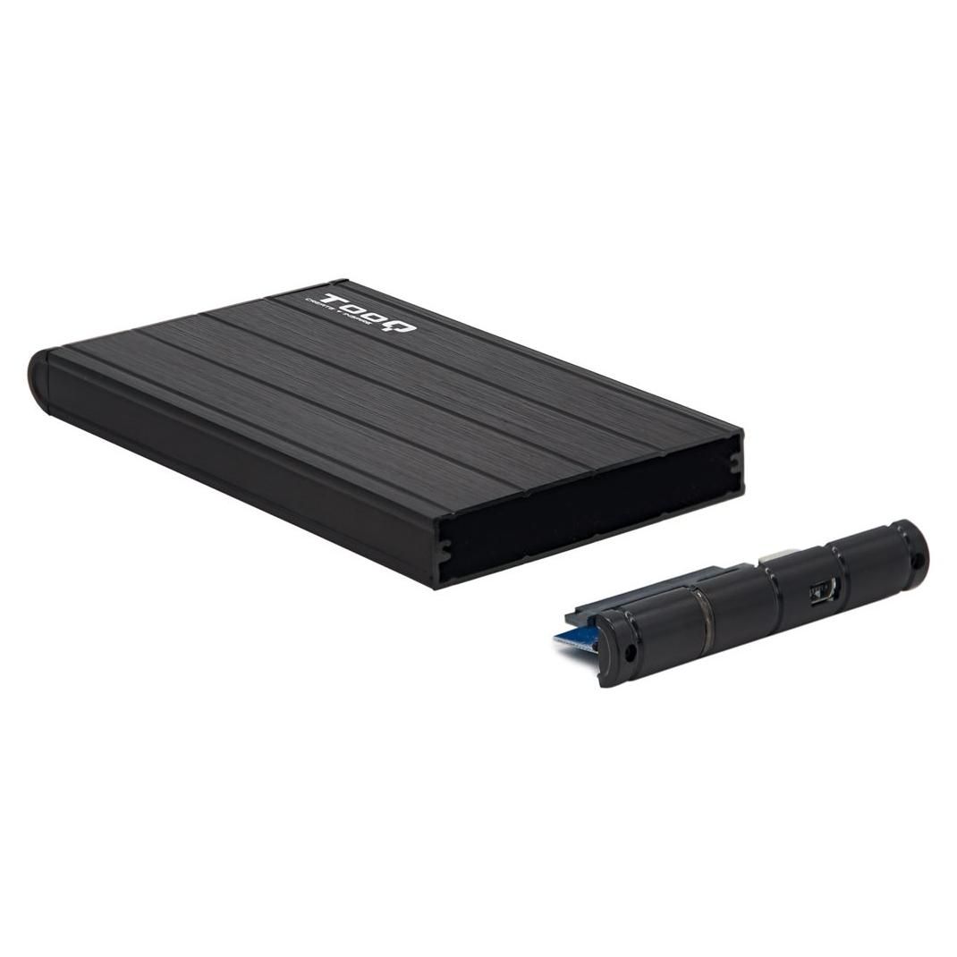 TOOQ 2.5-inch External Enclosure, SATA 6Gb/s, USB 3.1 (Gen 1), Black
