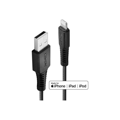 Cable Lindy Lightning - 3 m - Negro