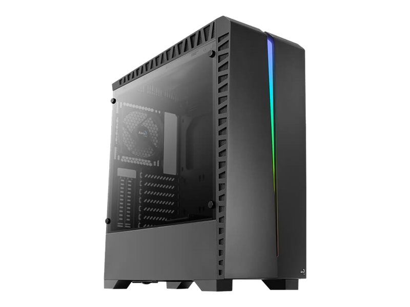 AeroCool Scar Tour ATX Glass Side Panel Case - Black