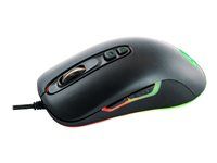 Qpad DX-80 Optical Mouse for Righties - 7 Buttons - USB - Black Velvet