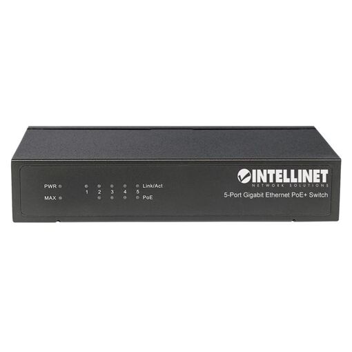 Intellinet 5-Port Gigabit Ethernet PoE+ Switch