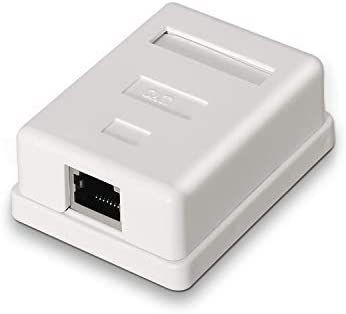 AISENS Surface RJ45 Cat.6 FTP Socket - White