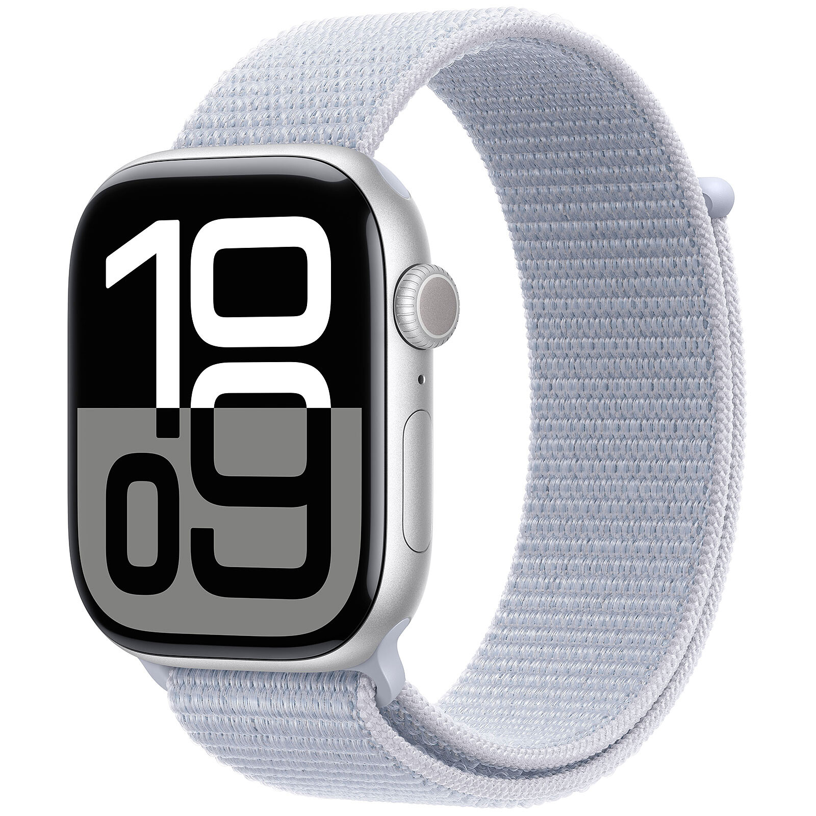 Apple Watch Series 10 GPS 46 mm Aluminium Silver Textile Sport Band 
