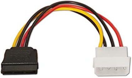 AISENS 16cm SATA Power Cable, Black