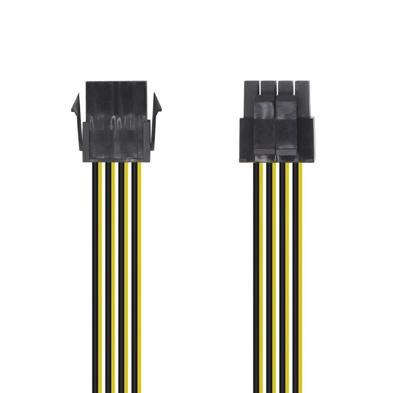 AISENS Microprocessor Power Cable A131-0419 (Molex -4+4 Male to Molex 8 Brooch Female, 30cm)