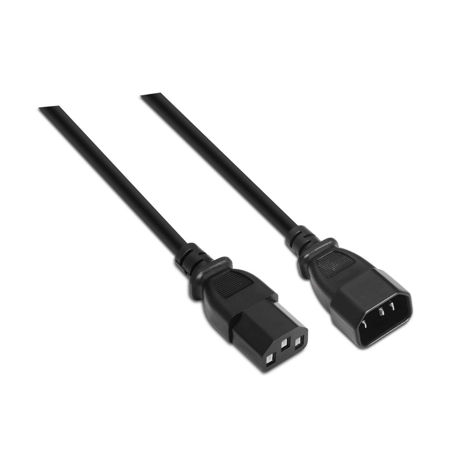 AISENS Power Cable CPU, C13/H-C14/M, Black, 1.5m
