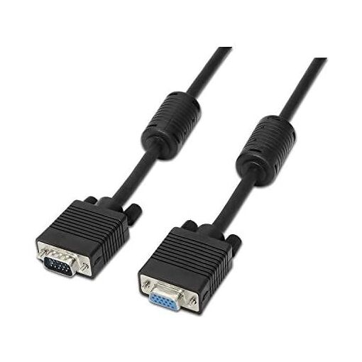 Cable AISENS de 3 metros con ferrita HD15 SVGA - Negro