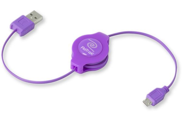 Retrak Universal Micro USB Retractable Cable