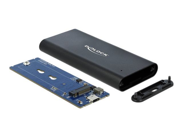 Delock External Enclosure M.2 NVMe Card - USB 3.1 Gen 2 Black