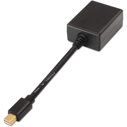 AISENS Mini DP to SVGA Converter, Black, 15cm