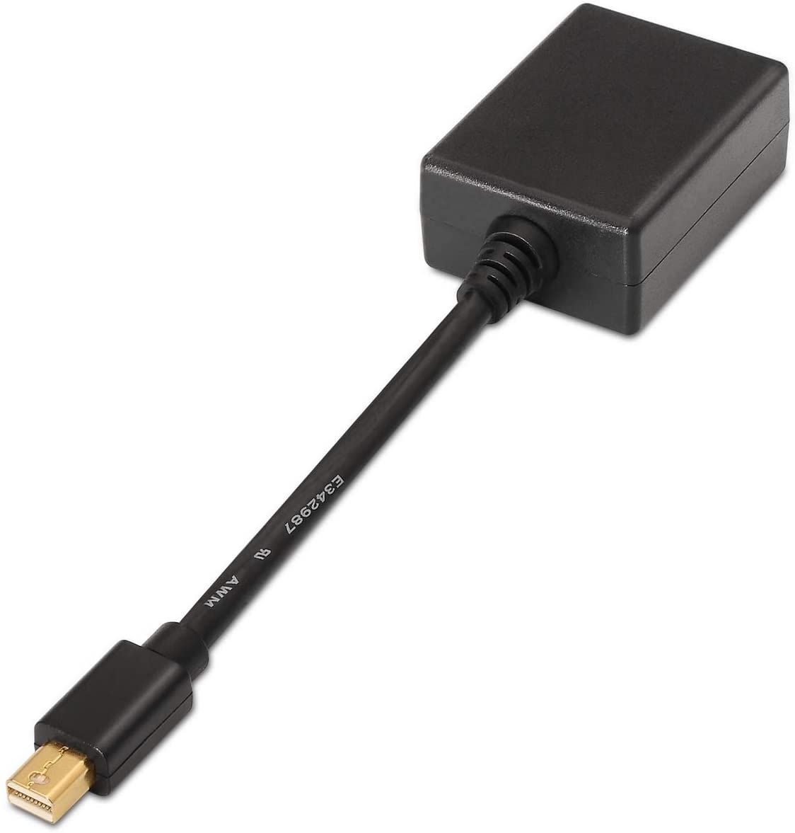 AISENS Mini DP to SVGA Converter, Black, 15cm