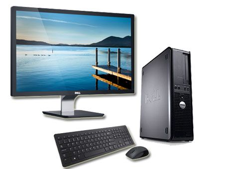 Ordenador de escritorio Dell Optiplex 780 + Pantalla de 22' - Procesador Intel Core Duo E5300 / 2,60 GHz - 2 GB de RAM - Disco duro de 160 GB - Lector de DVD - Ethernet Gigabit - Windows 7 Profesional