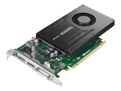 Lenovo NVIDIA Quadro Graphics Card K2200 - 4GB GDDR5 - PCIe 2.0 x16 - DVI, 2x DisplayPort