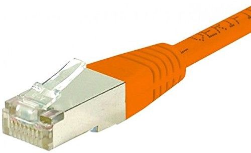Dexlan Cat 6 S/FTP RJ45 Cord, Orange - 0.3m