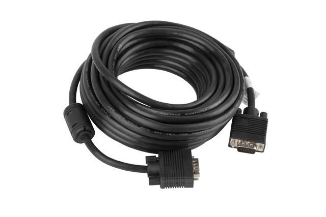 Câble VGA Lanberg 10 mètres (D-Sub) - Noir
