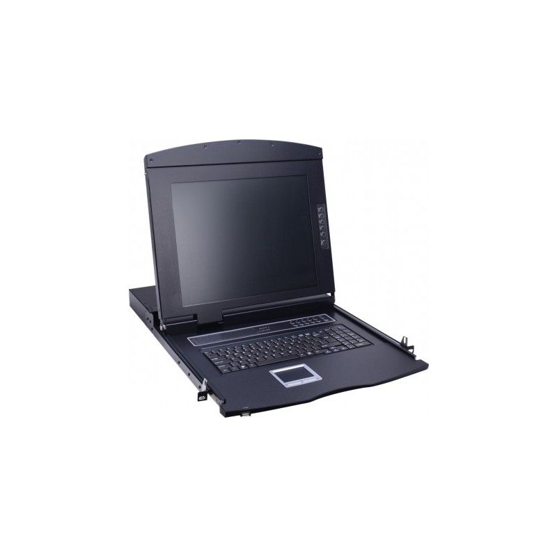 Dexlan 17" LCD KVM Console (4 Ports VGA/USB-PS2)