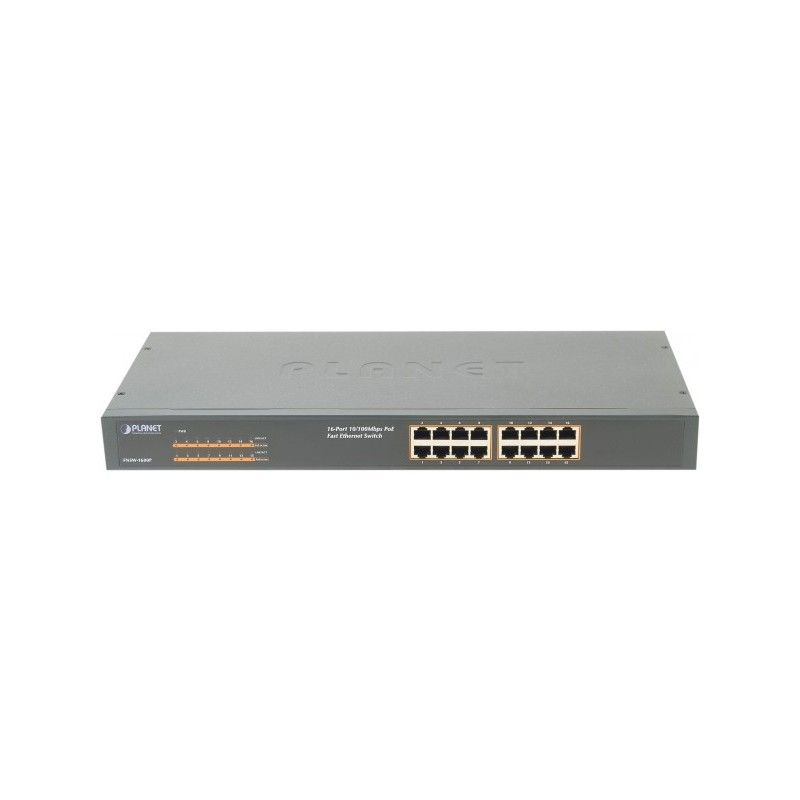 Planet Technology Corp. 16-Port PoE Switch 10/100 with 125W Power