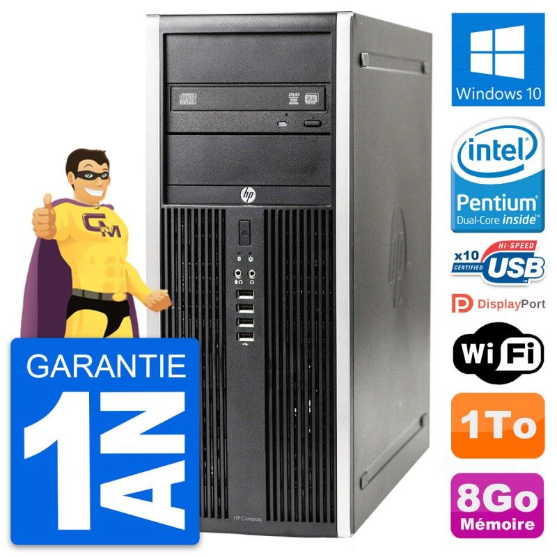 HP Elite 8300 Desktop PC - Intel Dual-Core G630, 8GB RAM, 1TB HDD, Windows 10, WiFi