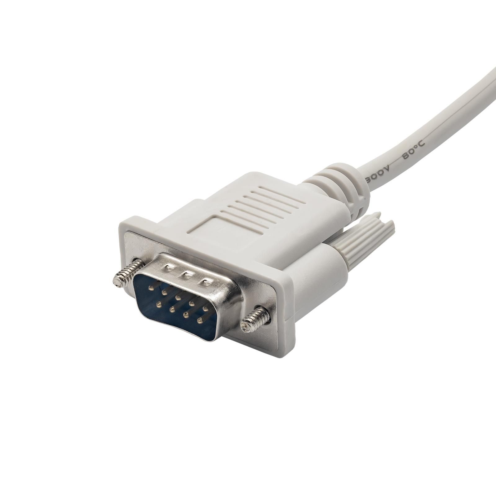 Akyga RS-232 DB9 Adapter Cable 2m (Male to Male)